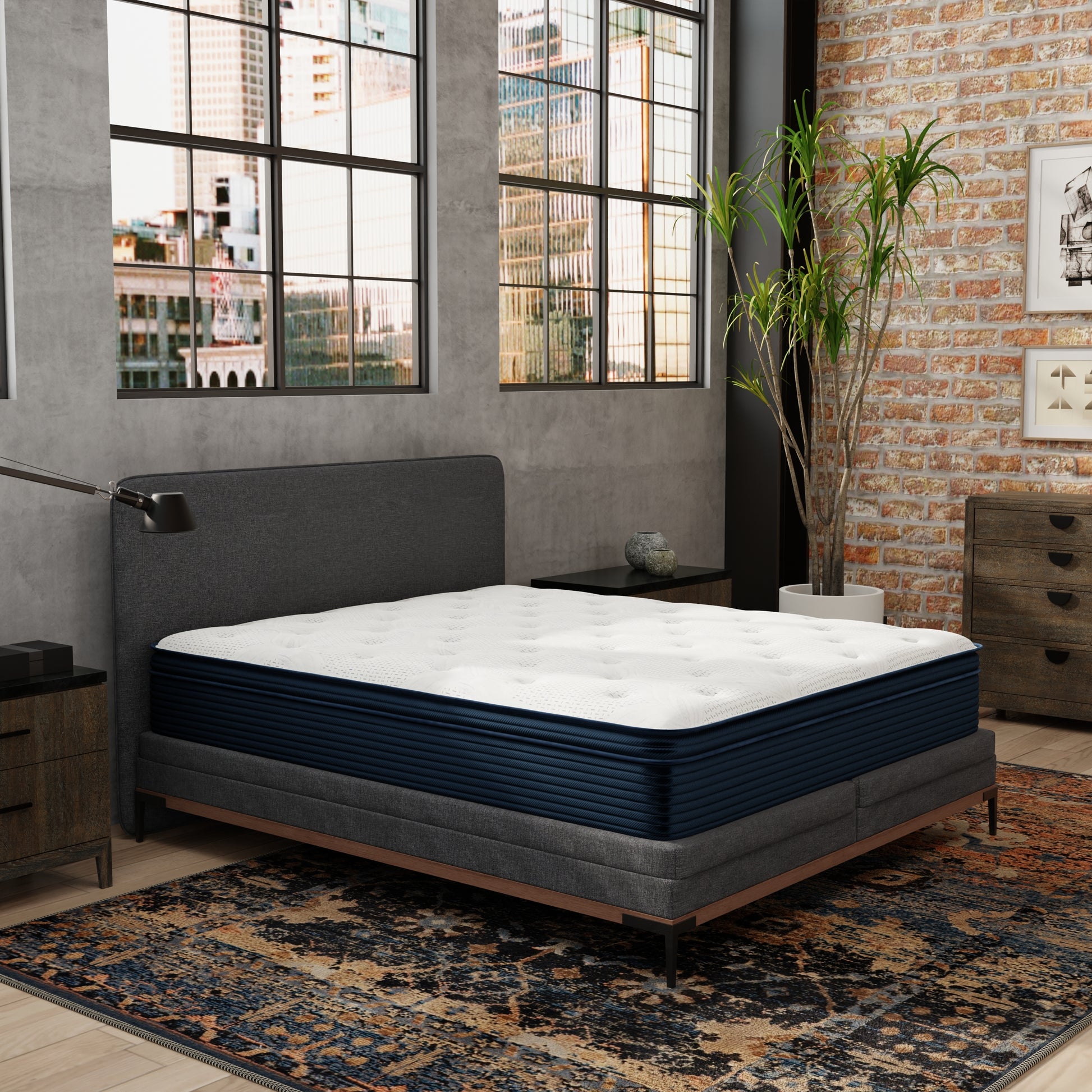 Queen Size Foam Spring Mattress - 13 Inch Plush