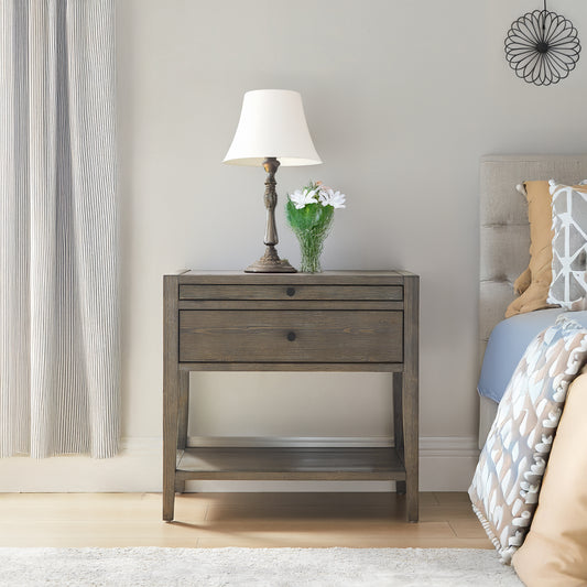 Sunveil 1-drawer Nightstand - Weathered Gray