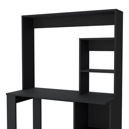 Wenge Computer Desk with Hutch & Storage