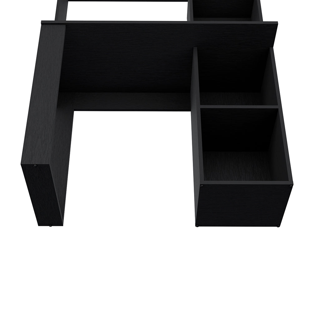 Wenge Computer Desk with Hutch & Storage
