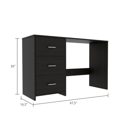 Wenge 3-Drawer Desk - Office Writing Table