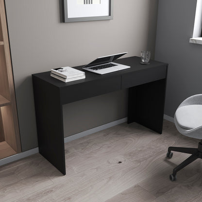 Wenge 2-Drawer Computer Desk