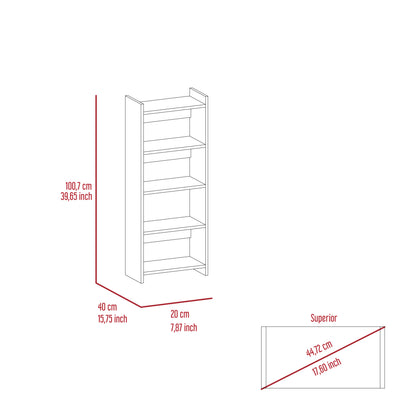 Wenge Computer Desk with 7 Shelves & 1 Drawer