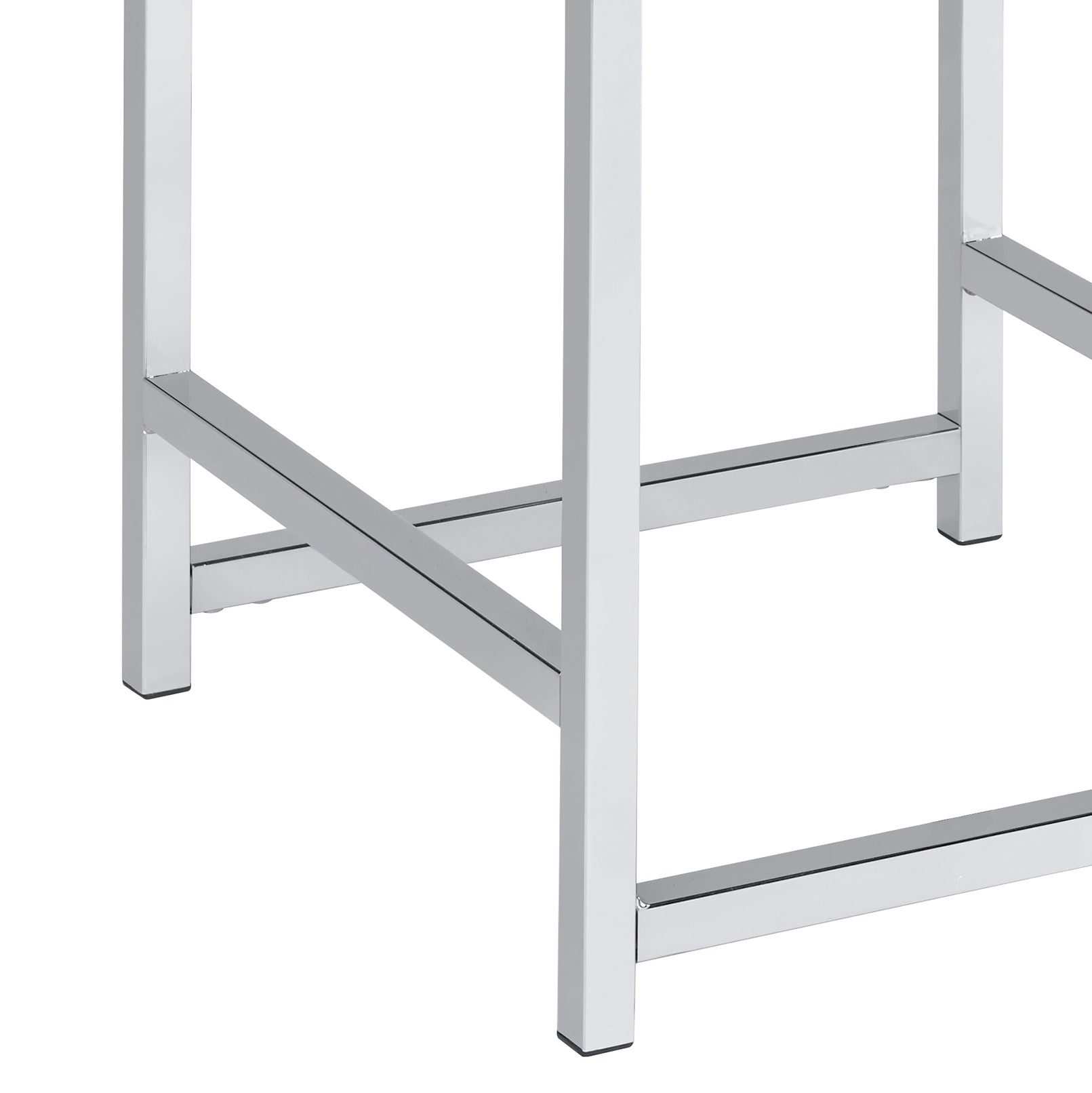 Light Gray Vanity Stool - Bedroom Accent Piece