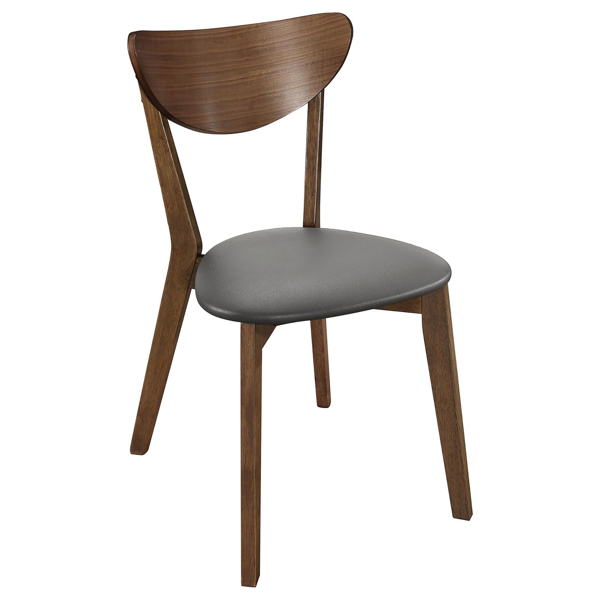 Mid-Century Modern Brown Desk and Chair Set