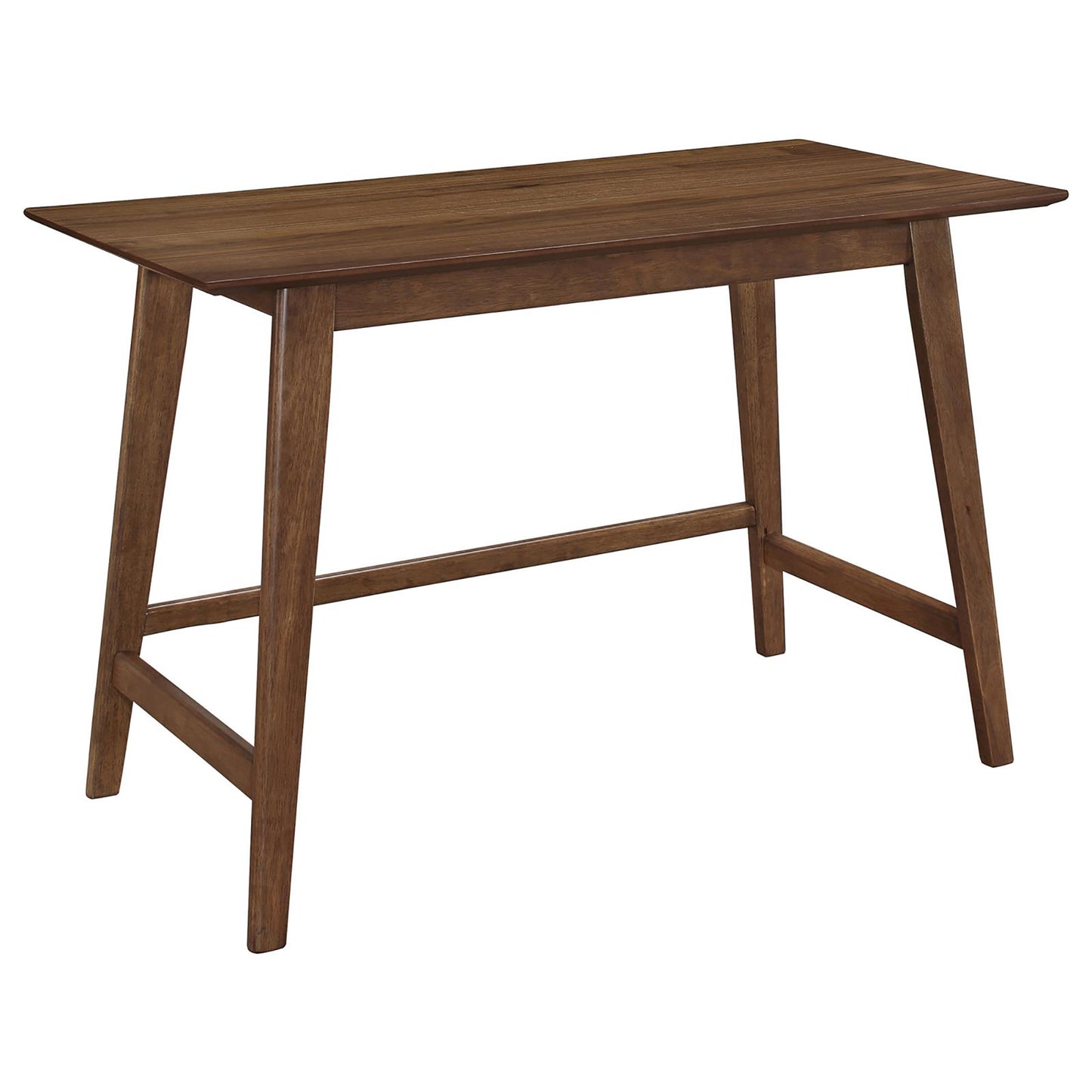 Mid-Century Modern Brown Desk and Chair Set