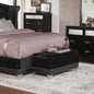 Black Tufted Trunk with Nailhead Trim