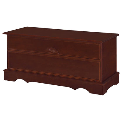 Cedar Wood Chest Bedroom Storage Brown 40" x 16"