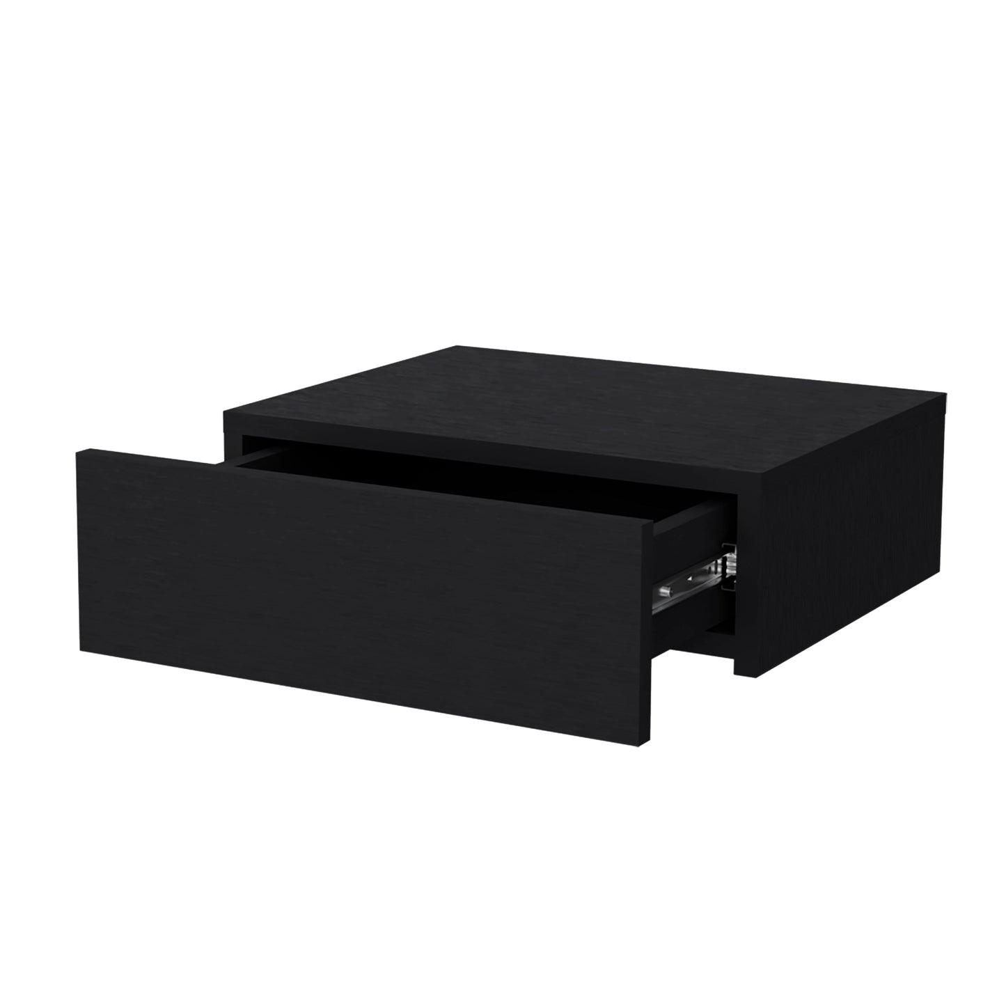 Wenge Wall-Mounted Floating Nightstand - Space Saving for Bedroom