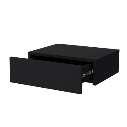 Wenge Wall-Mounted Floating Nightstand - Space Saving for Bedroom