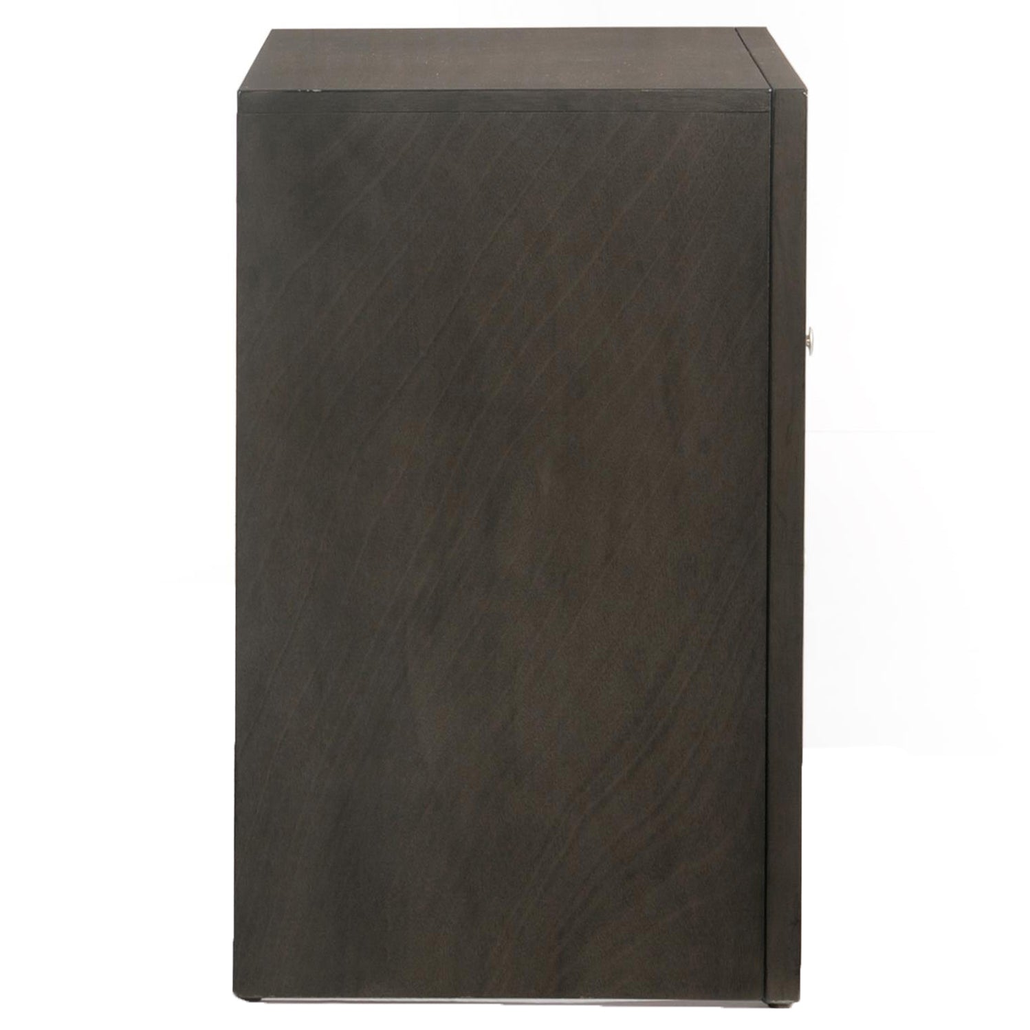 Oak Rectangle Nightstand with 2 Drawers for Bedroom
