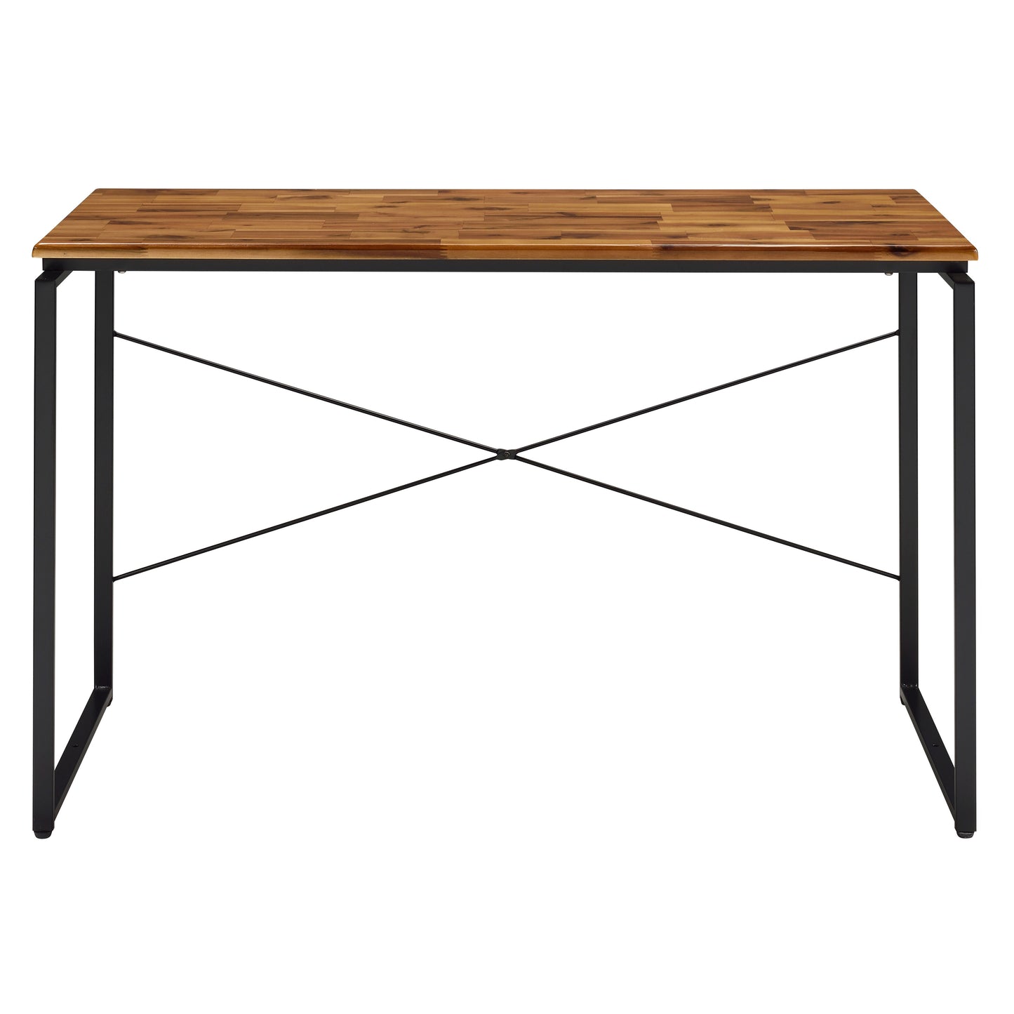 Black Brown Industrial Writing Desk Rectangular Office Desk