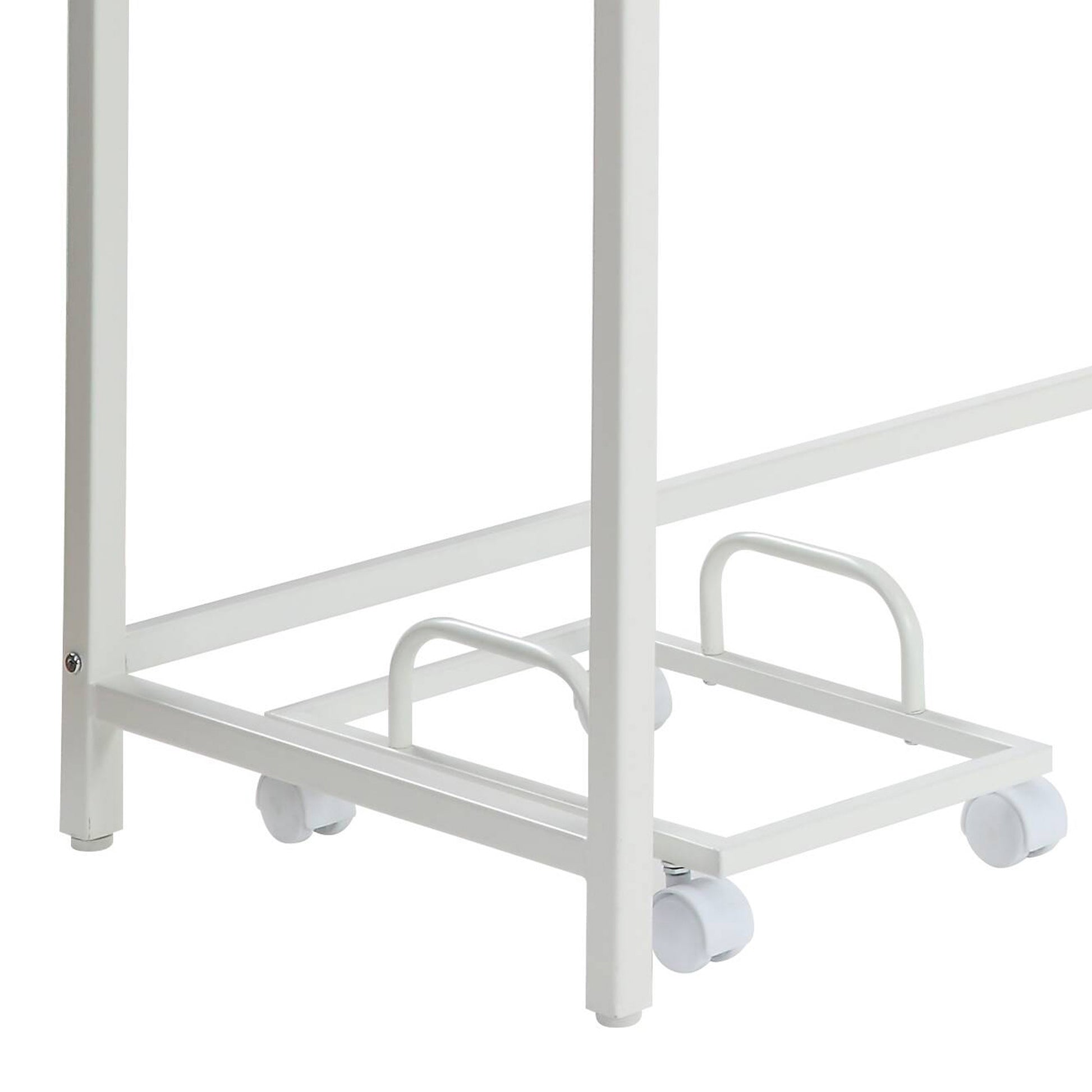 Grey and White L-Shape Computer Desk - Modern Office Desk