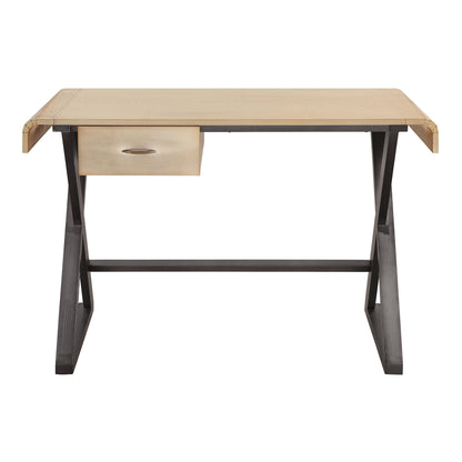 Gold Aluminum Writing Desk - Industrial Style Office Desk