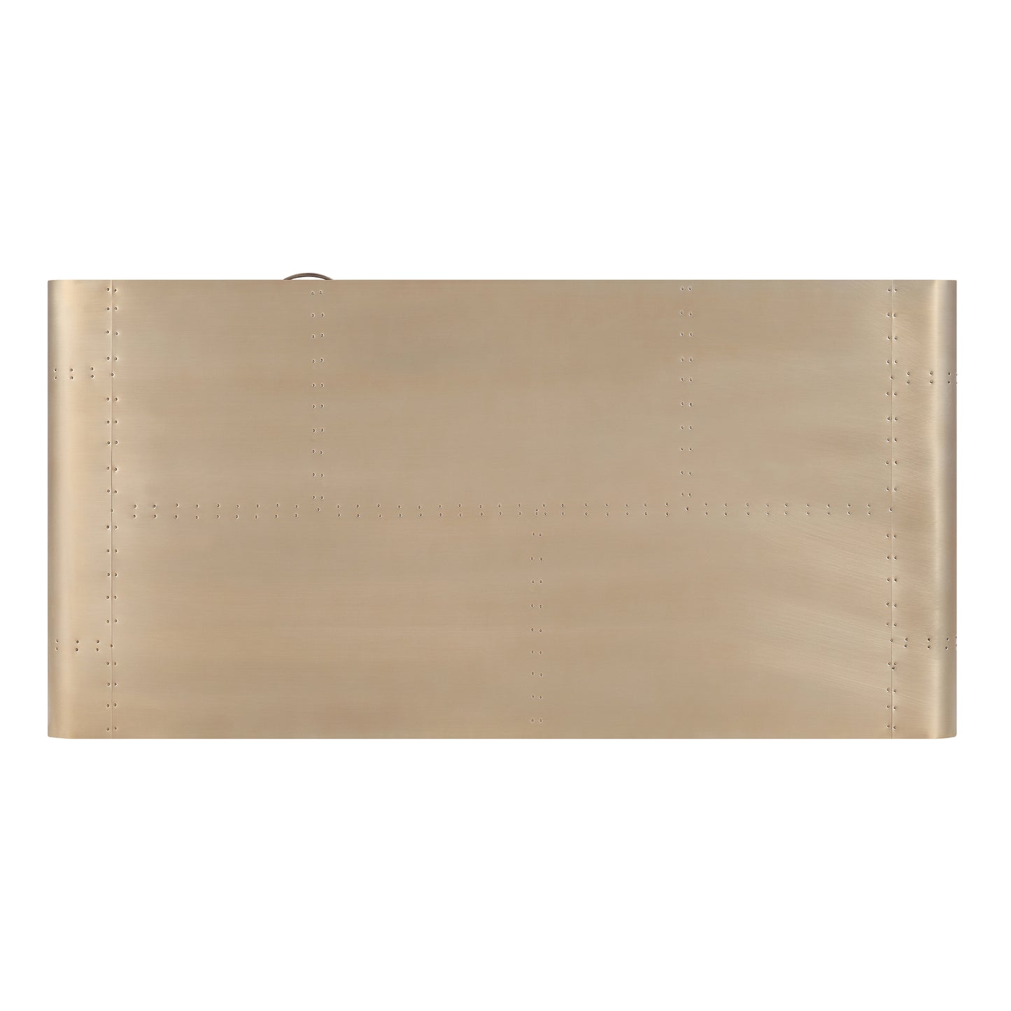 Gold Aluminum Writing Desk - Industrial Style Office Desk
