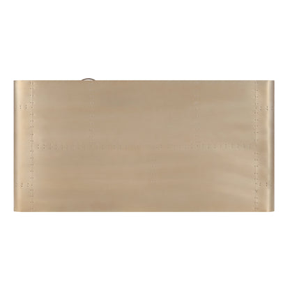 Gold Aluminum Writing Desk - Industrial Style Office Desk