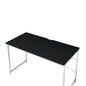 Black & Silver Writing Desk with Shelves - Office Desk