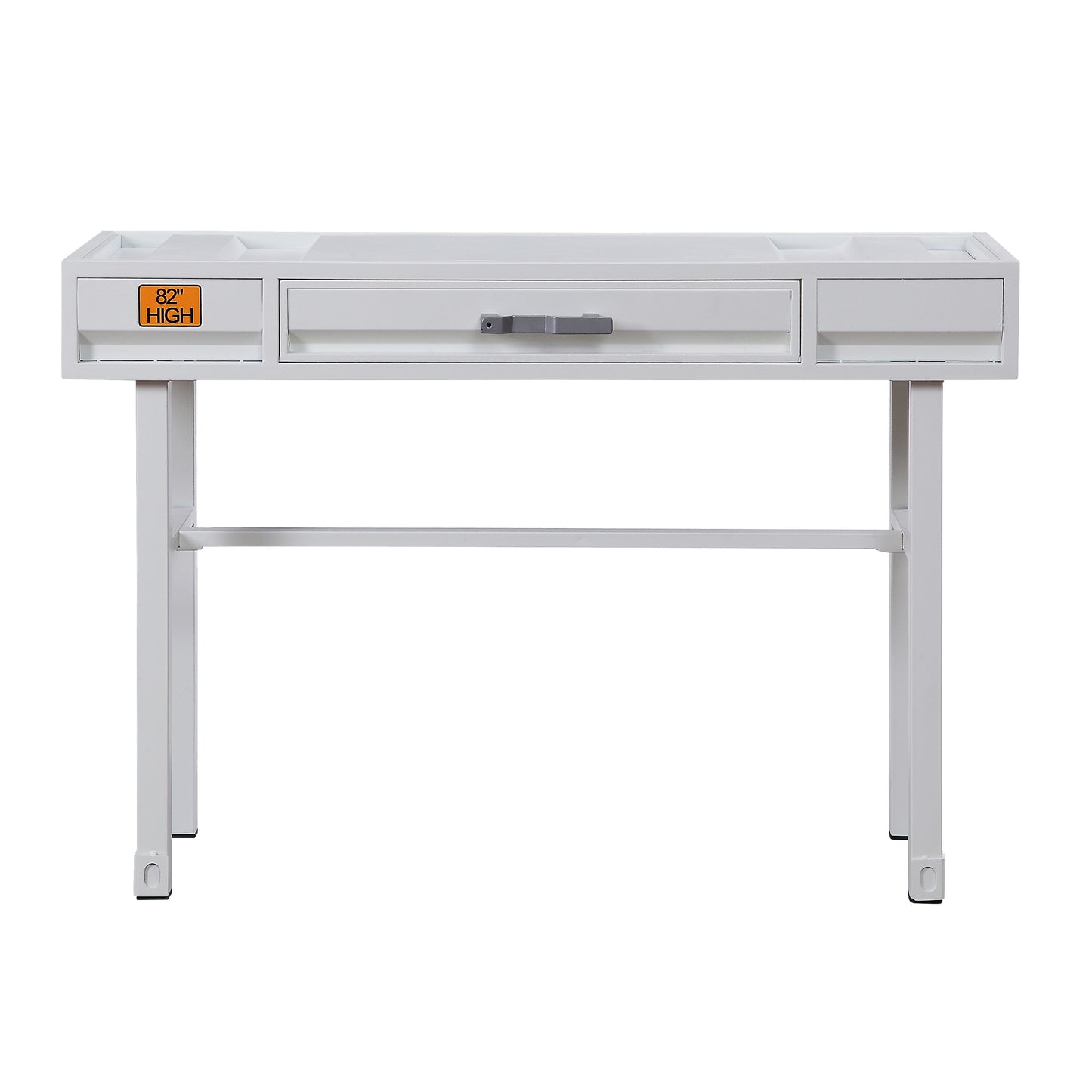 White Writing Desk with 1 Drawer - Office Storage