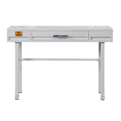 White Writing Desk with 1 Drawer - Office Storage