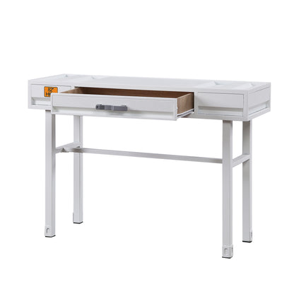 White Writing Desk with 1 Drawer - Office Storage