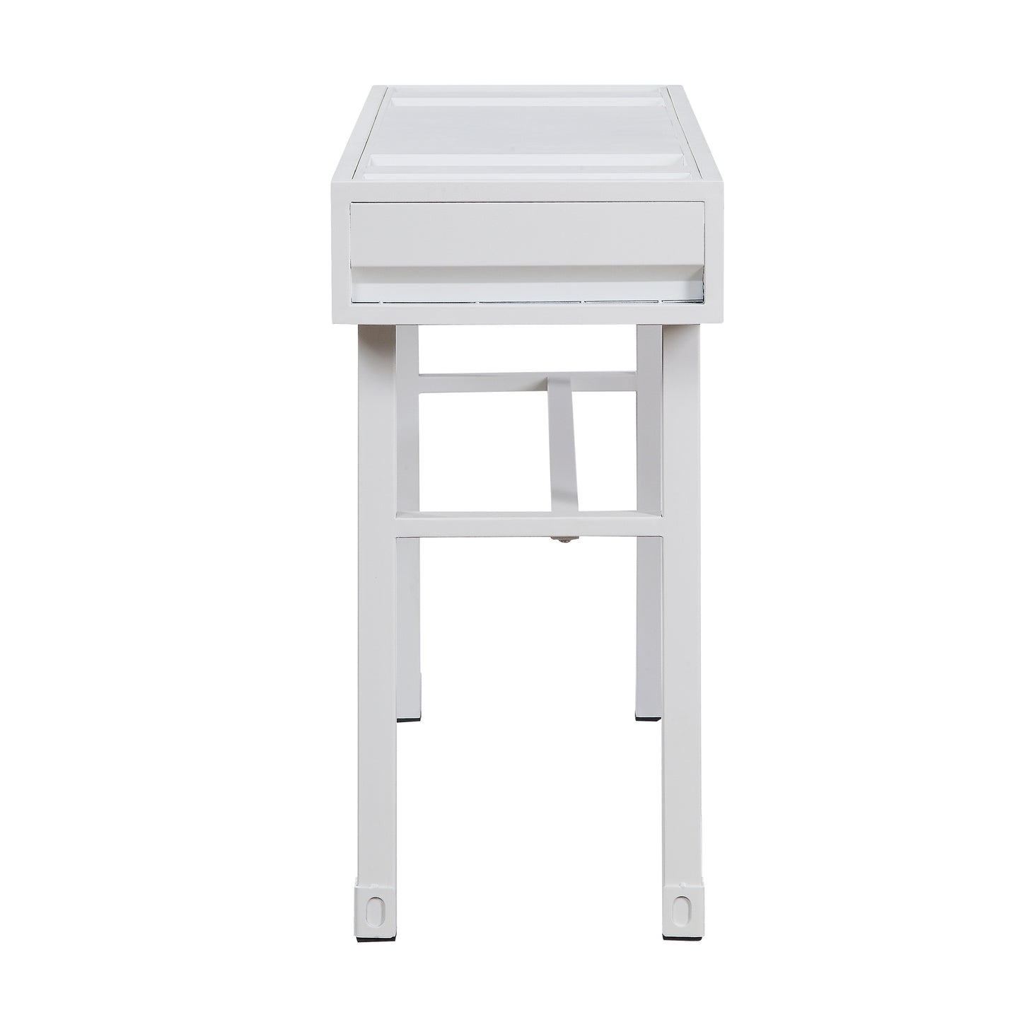 White Writing Desk with 1 Drawer - Office Storage