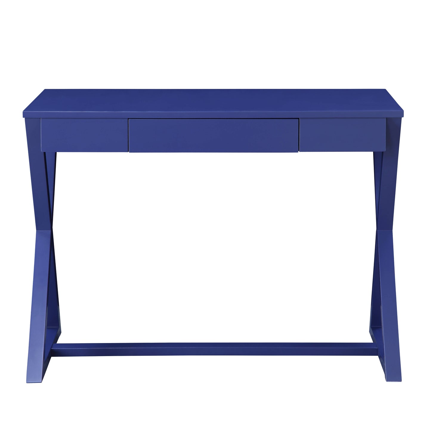 Blue Writing Desk with Drawers - Office Desk