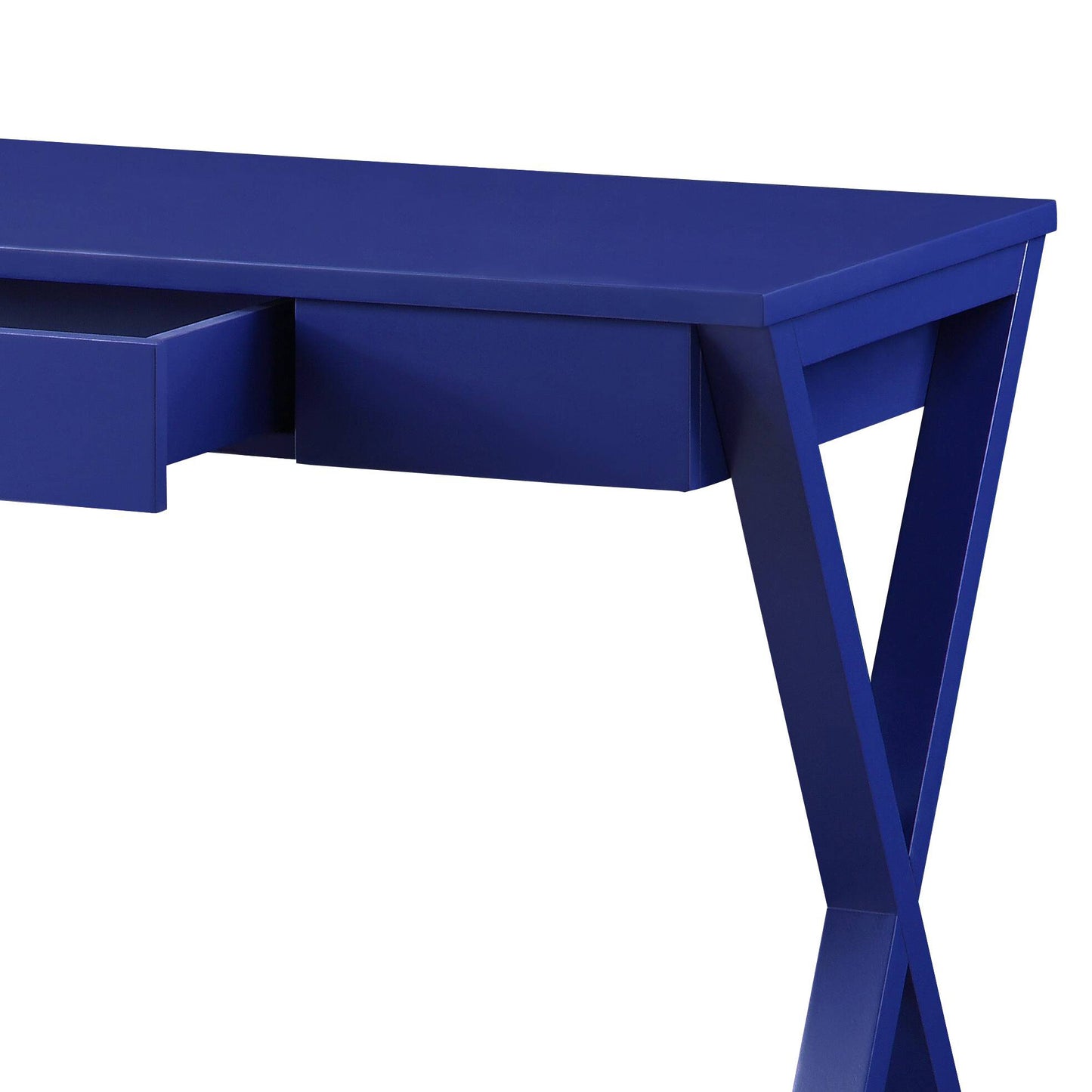 Blue Writing Desk with Drawers - Office Desk