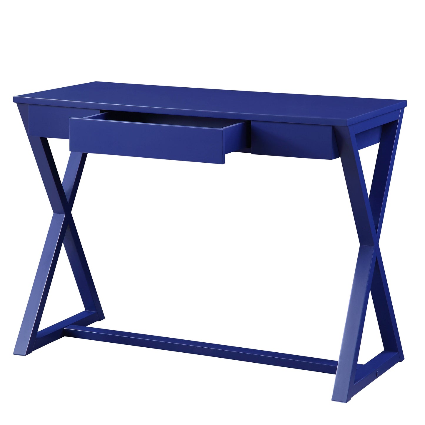 Blue Writing Desk with Drawers - Office Desk