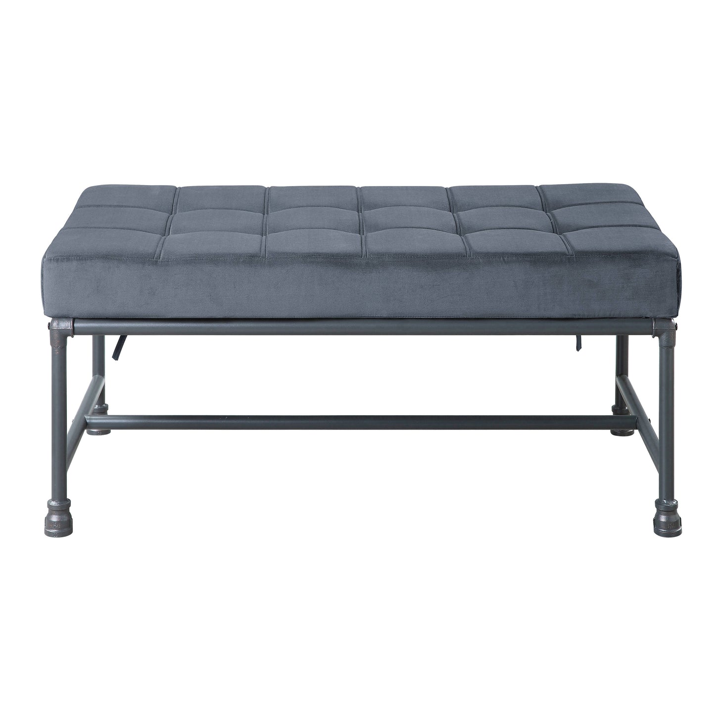 Grey Industrial Fabric Bed Bench - 48.5" x 24.5"