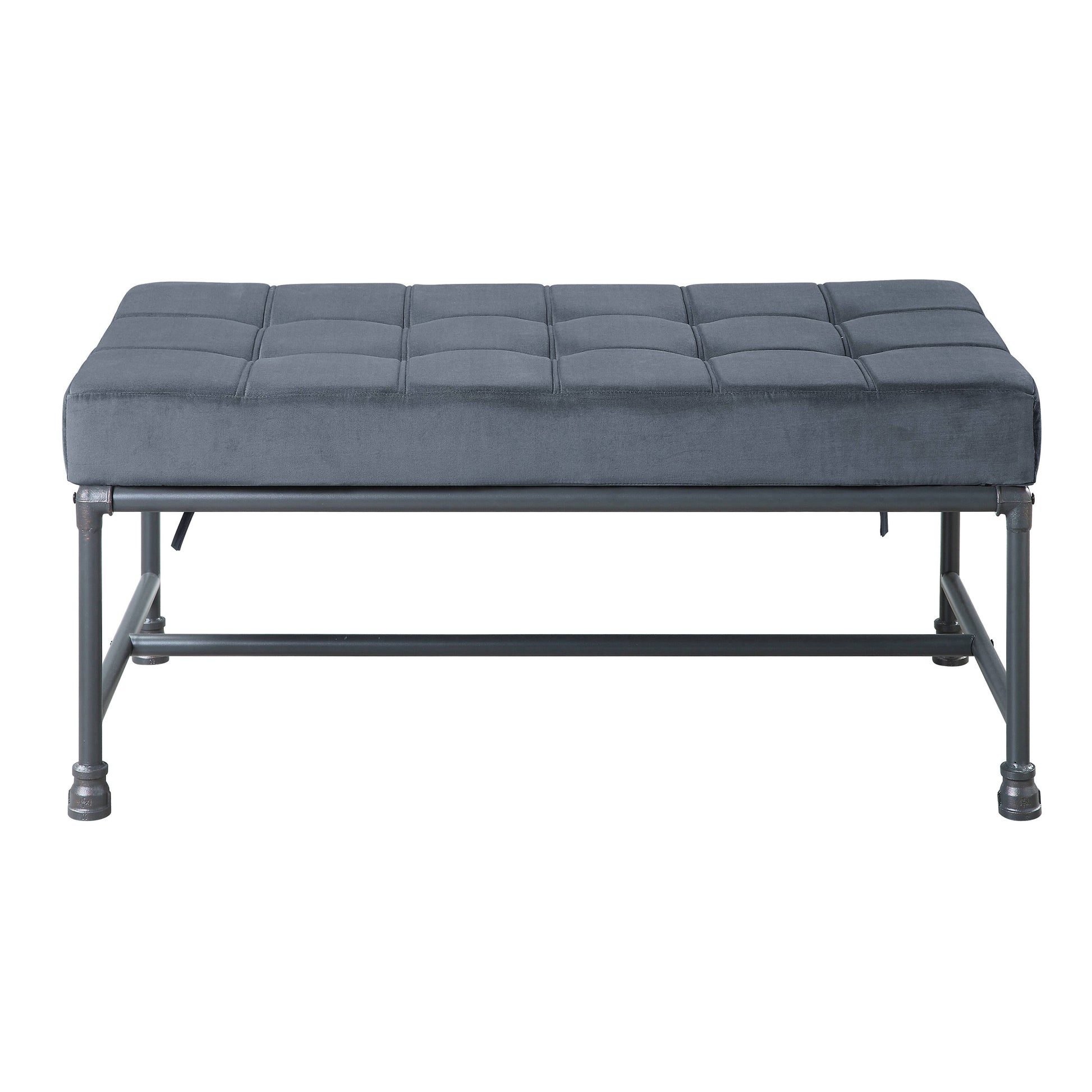 Grey Industrial Fabric Bed Bench - 48.5" x 24.5"