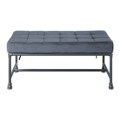 Grey Industrial Fabric Bed Bench - 48.5" x 24.5"