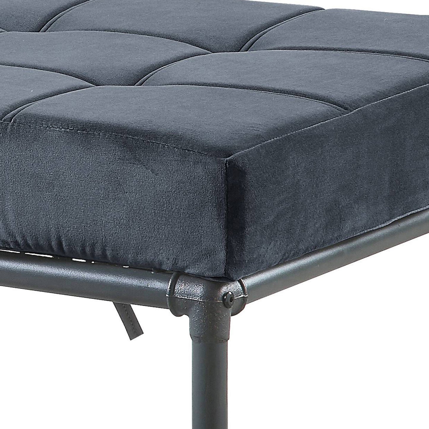 Grey Industrial Fabric Bed Bench - 48.5" x 24.5"
