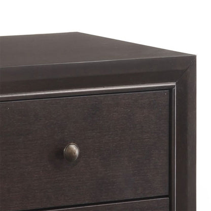 Espresso 2-Drawer Nightstand - Bedroom Storage