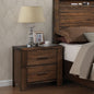 Oak 2-Drawer Nightstand