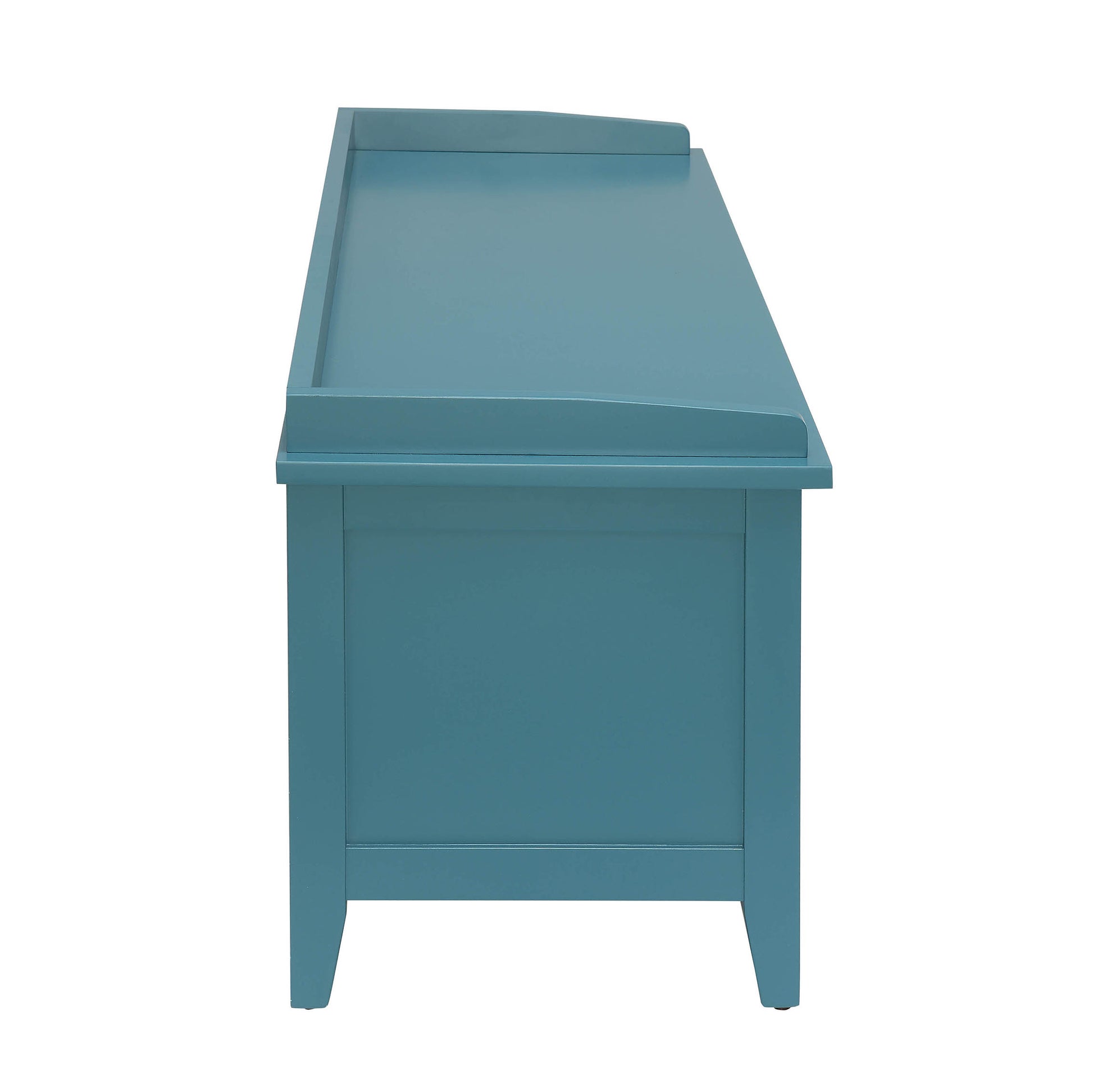 Teal Wood Bench with 3 Drawers - Bedroom Storage