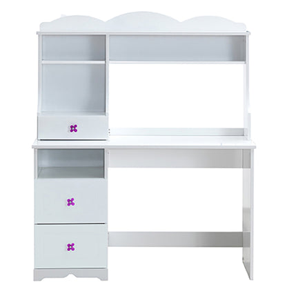 White 2-Drawer Writing Desk - Office Storage for Home Office