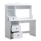 White 2-Drawer Writing Desk