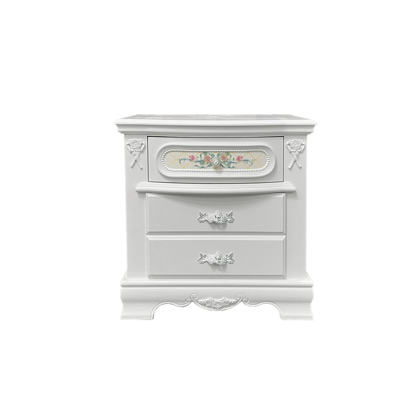 White 2-Drawer Nightstand - Storage & Style