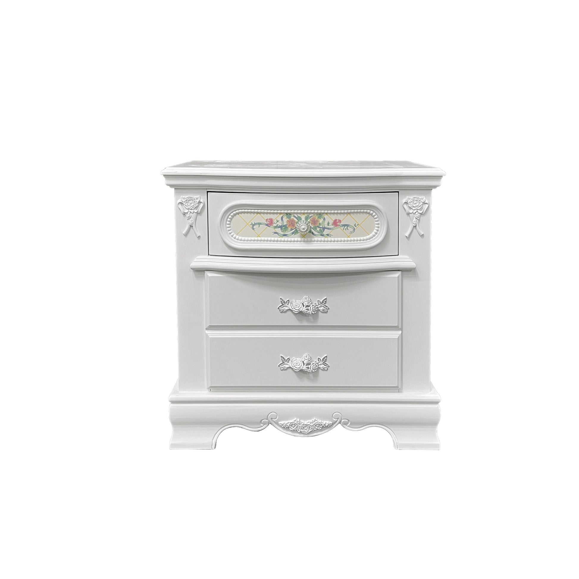 White 2-Drawer Nightstand - Storage & Style