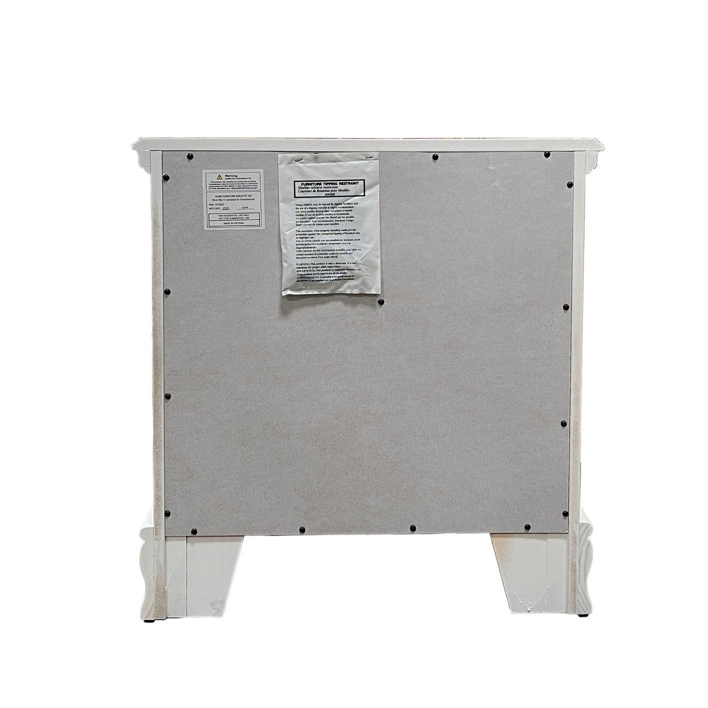 White 2-Drawer Nightstand - Storage & Style