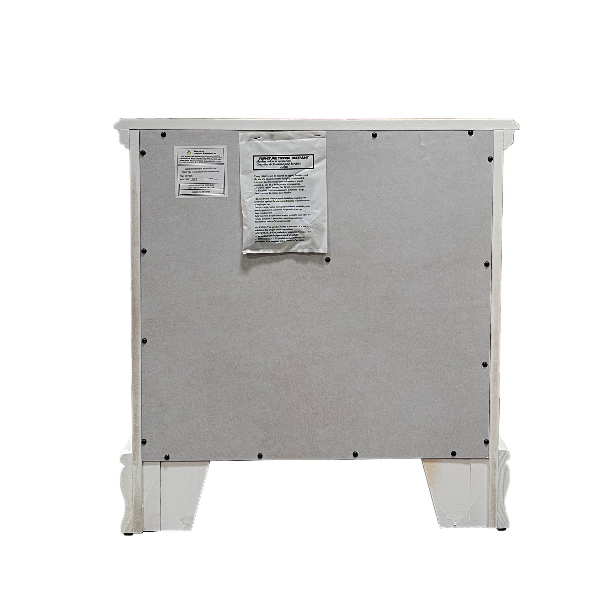 White 2-Drawer Nightstand - Storage & Style