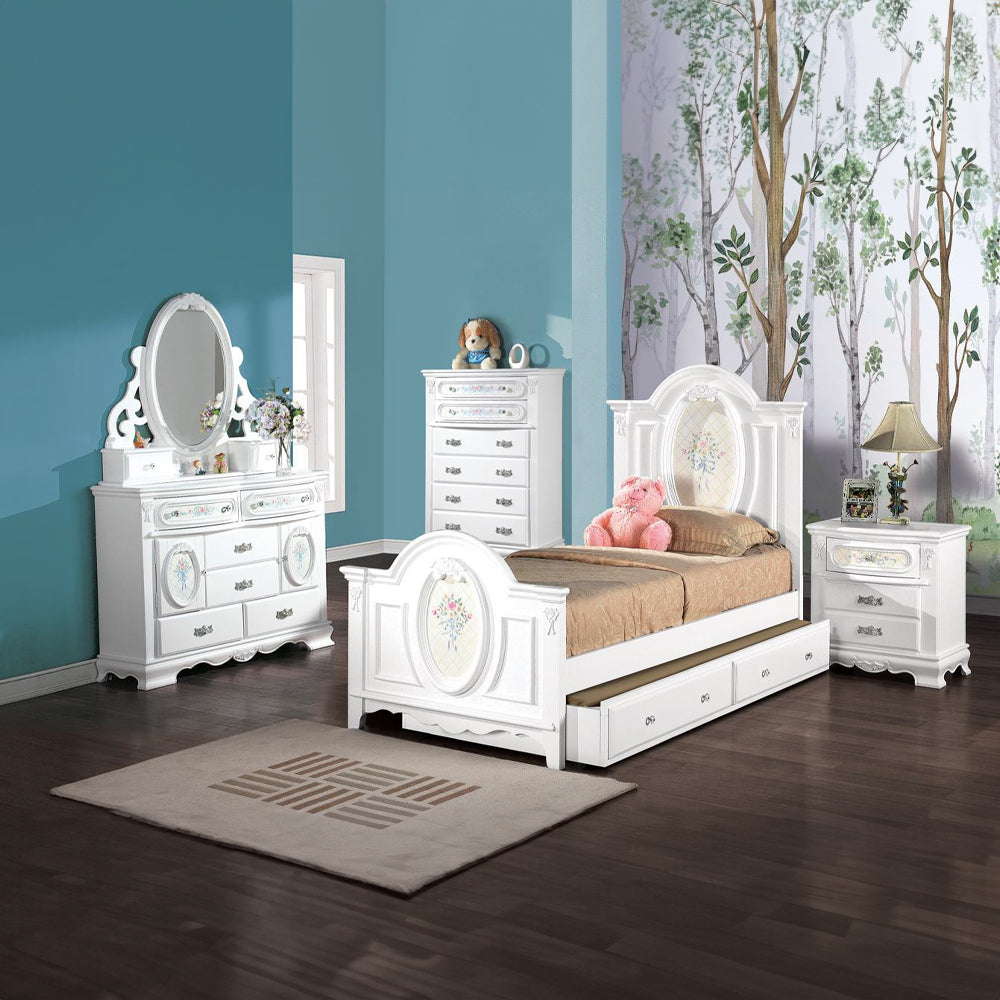 White 2-Drawer Nightstand - Storage & Style