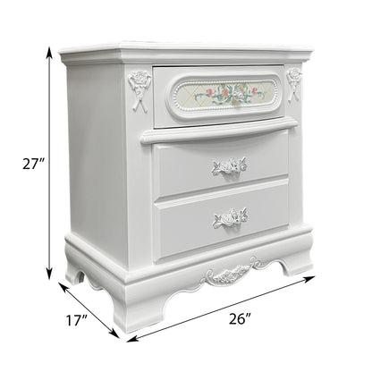White 2-Drawer Nightstand - Storage & Style