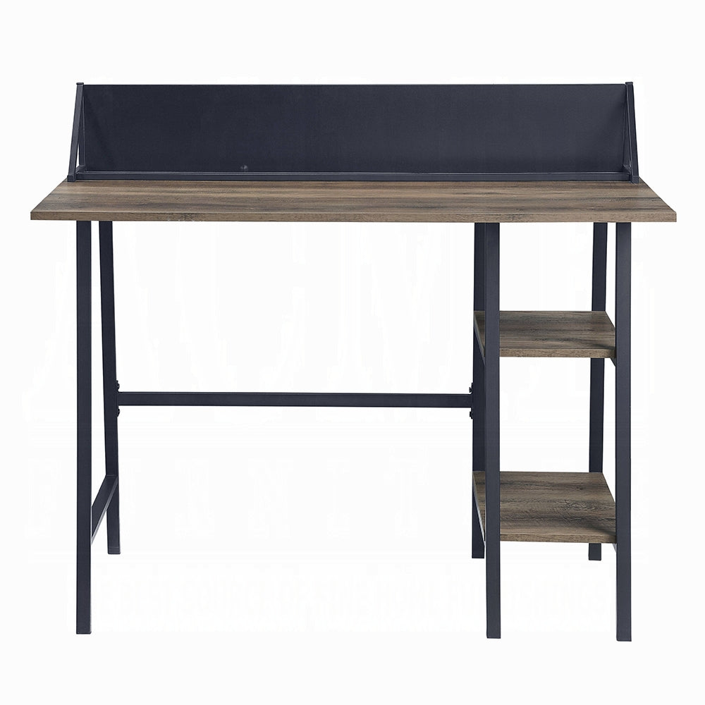 Oak Writing Desk with 2 Shelves - Office Desk