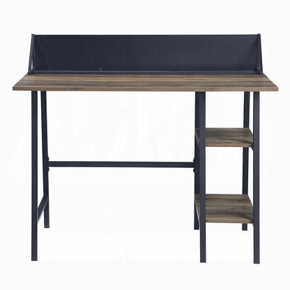 Oak Writing Desk with 2 Shelves - Office Desk