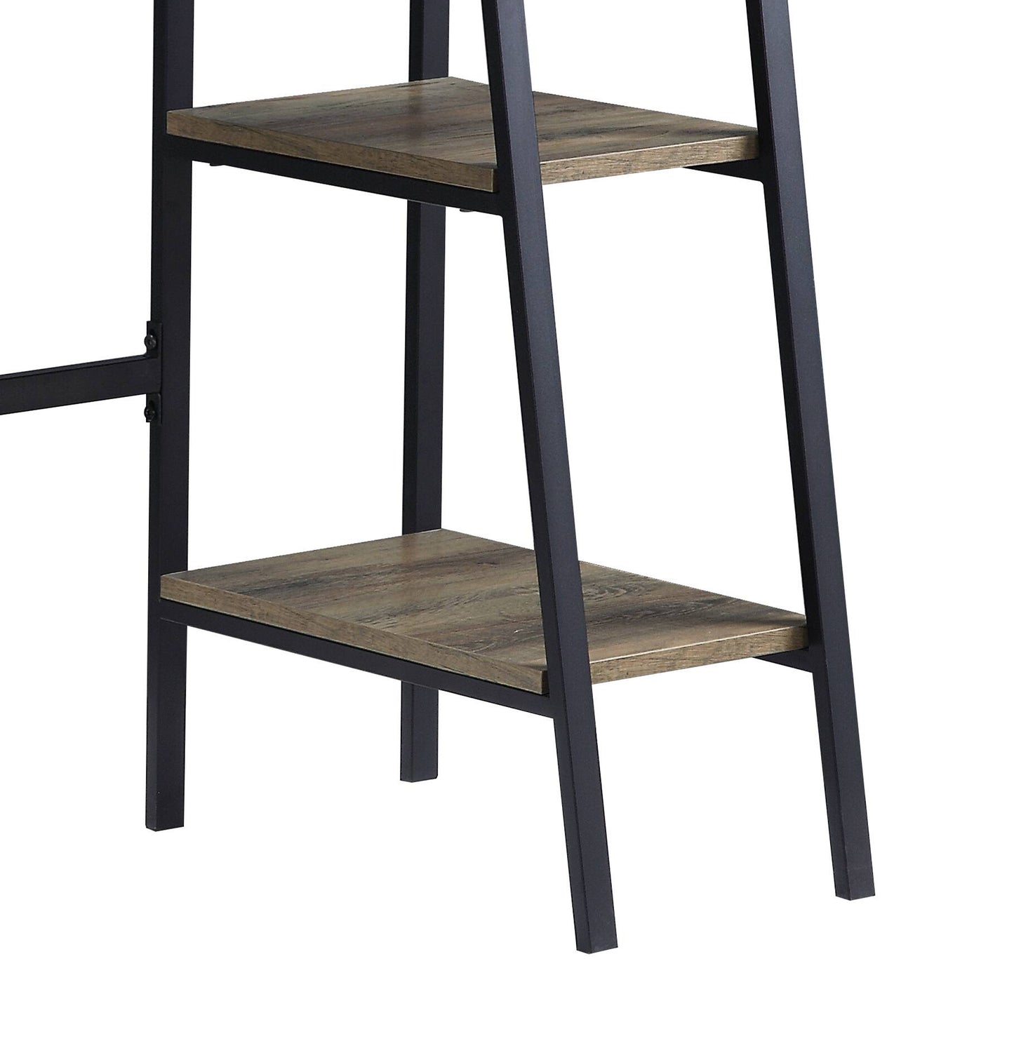Oak Writing Desk with 2 Shelves - Office Desk