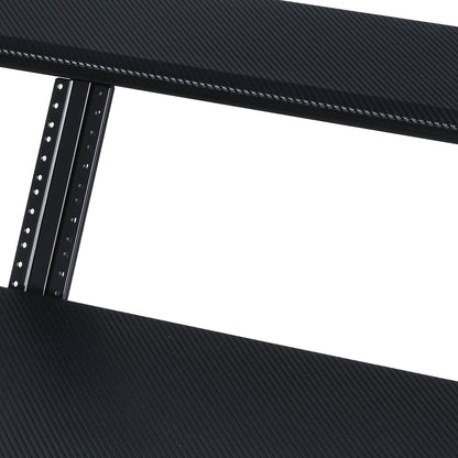 Black Music Recording Studio Desk with Keyboard Tray - Work From Home Office Desk