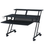 Black Music Recording Studio Desk with Keyboard Tray