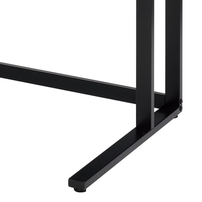 Walnut Black Computer Desk - Rectangular Office Desk
