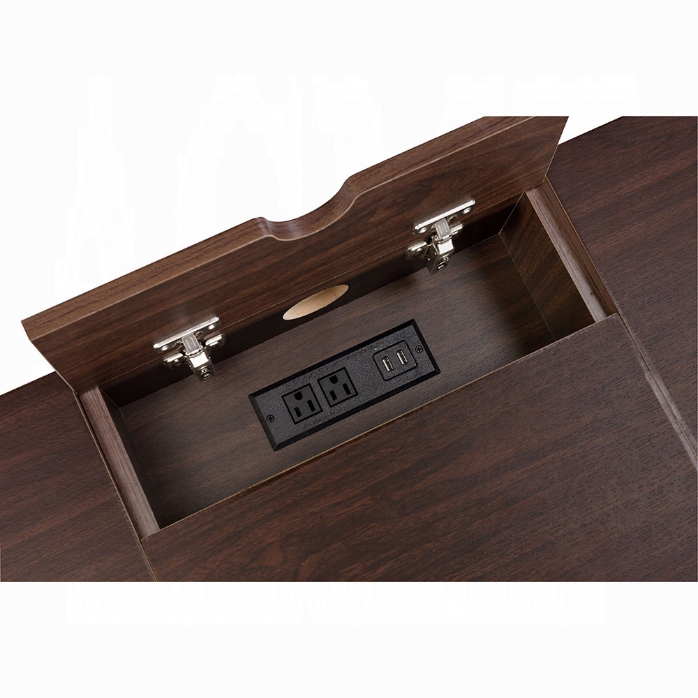 Oak Writing Desk with Storage Drawer - Office Desk
